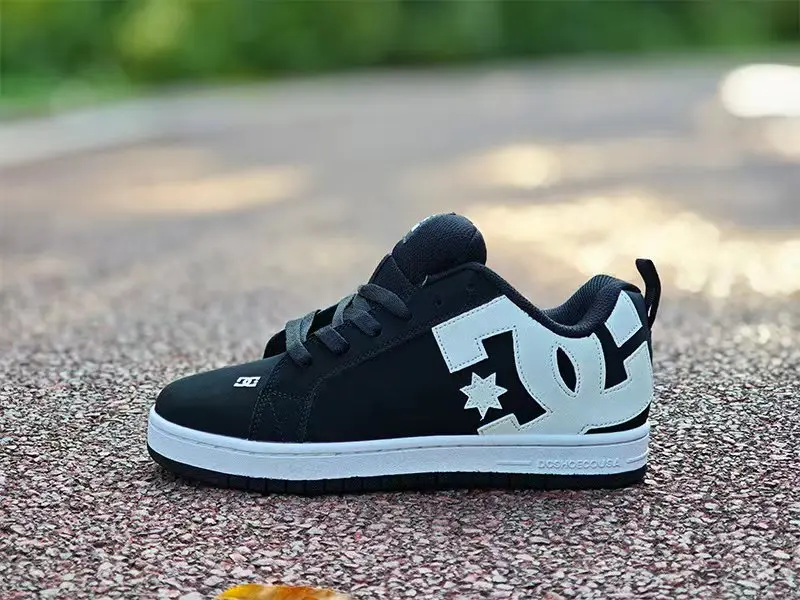 New Fashionable Men's Skateboard Shoes High Aesthetic Value Casual Cowhide Leather Autumn Winter Trendy Stylish Board Shoes