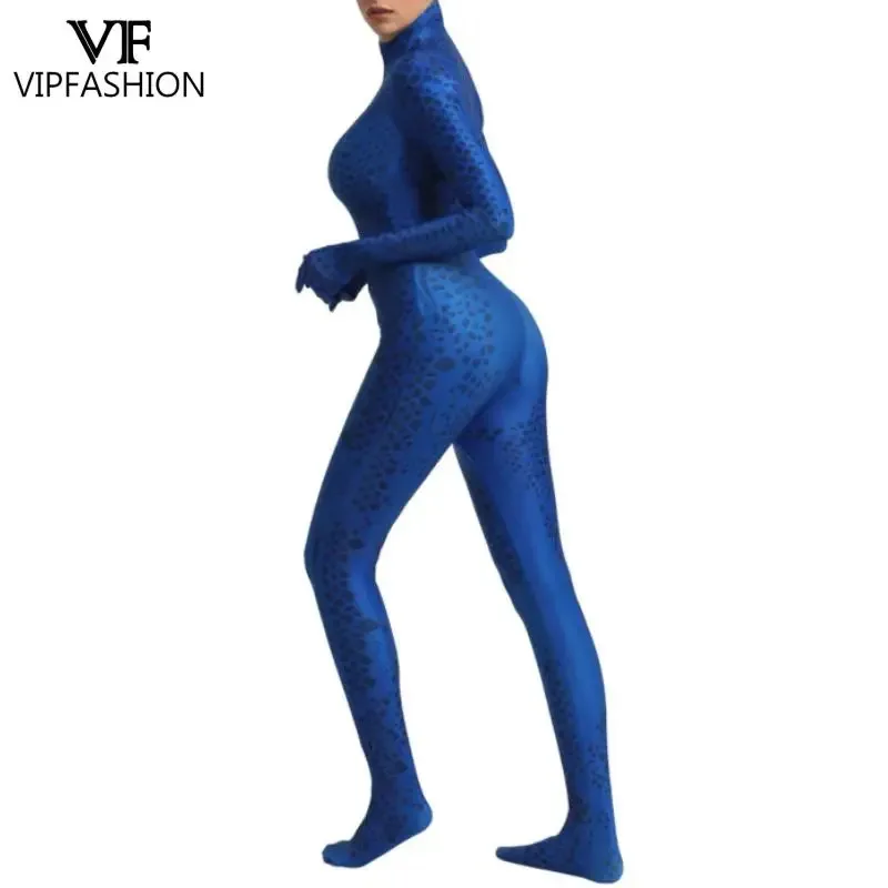 L2025l أزياء الهالوين التأثيرية للنساء بدلة قفز مطبوعة للبطل الخارق بغطاء كامل بدلة زنتاي بدلة مثيرة لحفلات العطلات Cl