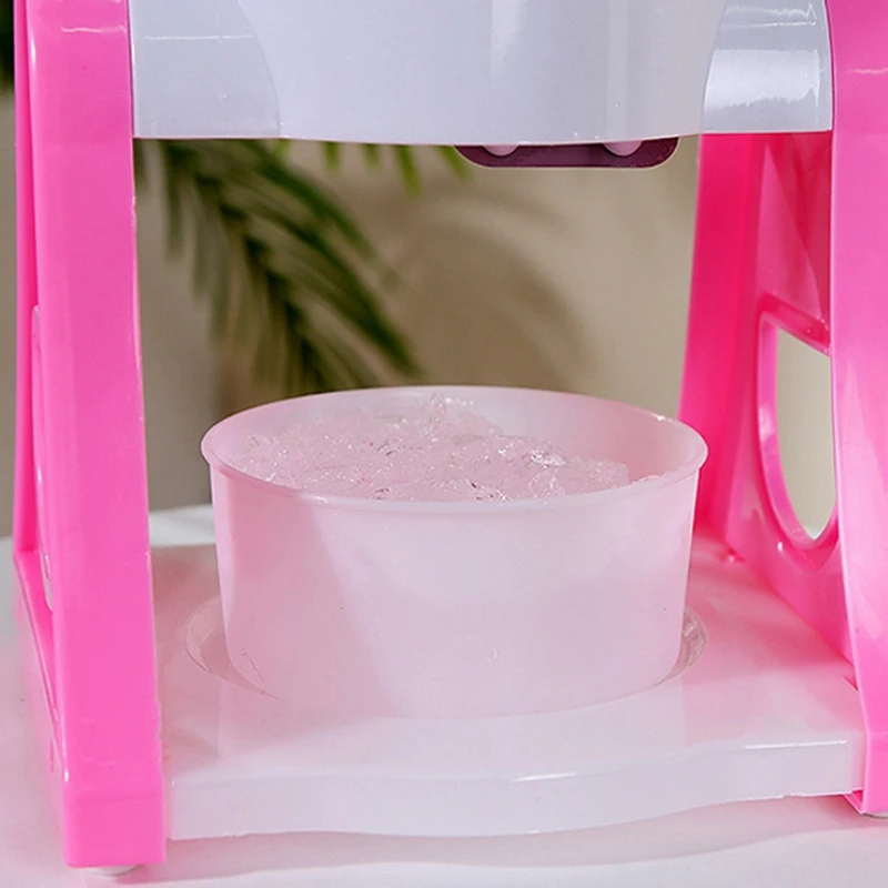 Ice Shaver Manual Hand Crank Shaved Mini Portable Picnic Snow Cone Machine Smoothie Ice Machine Mini Ice Shaver-ROWI