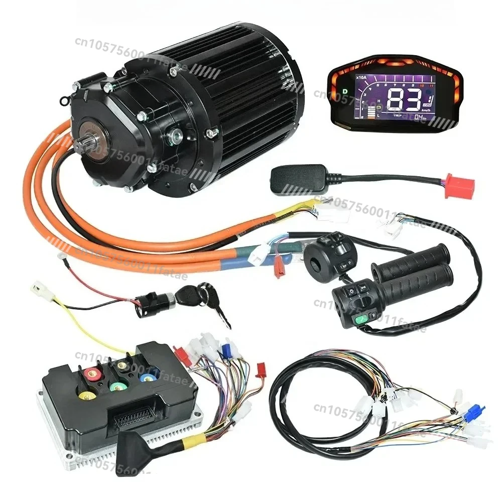 

Brushless E-Motorcycle Parts,4KW Air Cooling Mid Drive Motor Kit with Controller