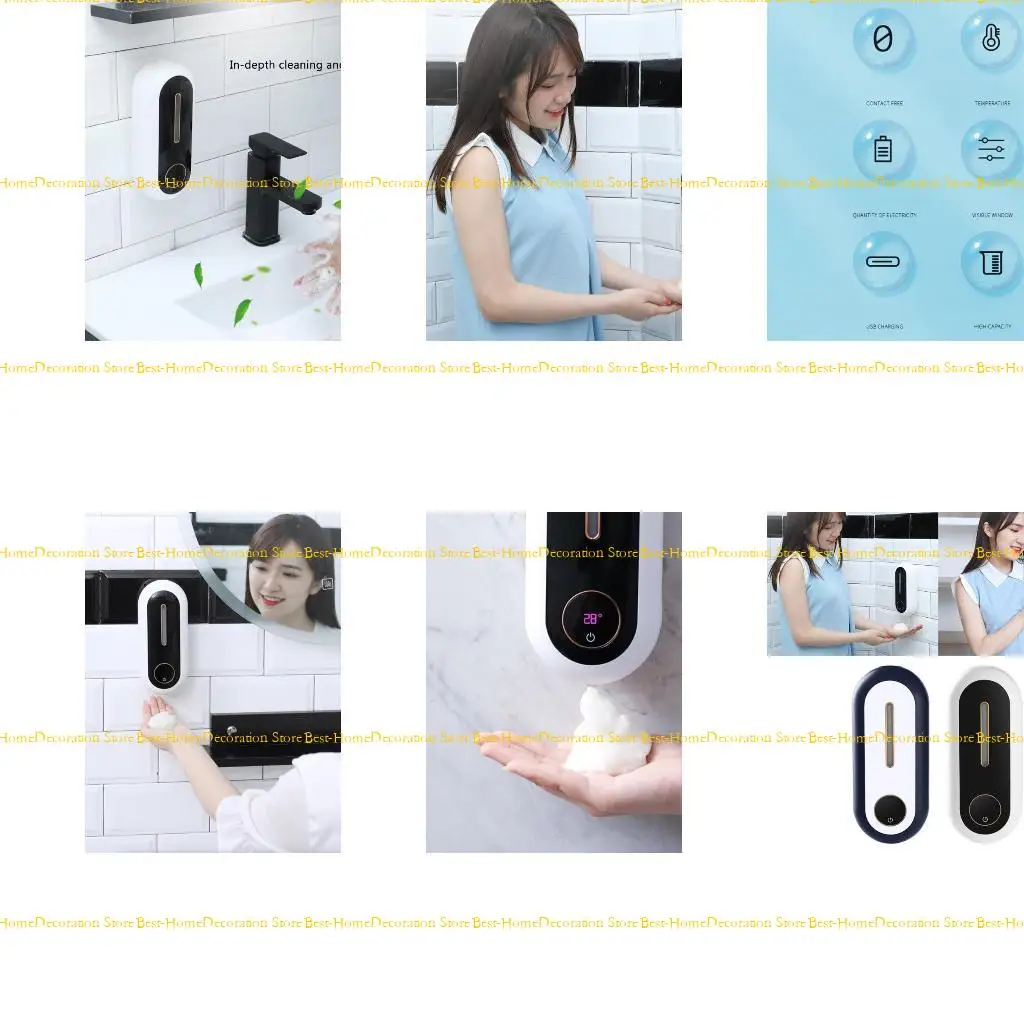 

12PD Touchless Liquid Soap Dispenser for Smart Waterproof Hands-Free Automatic Soap Dispenser For Bathroom Kitche