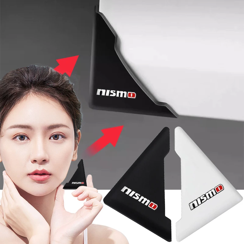 

2pcs Car Door Corner Bumper Security Protection Stickers for Nissan Nismo X-trail Qashqai Note Juke Sentra Patrol Navara