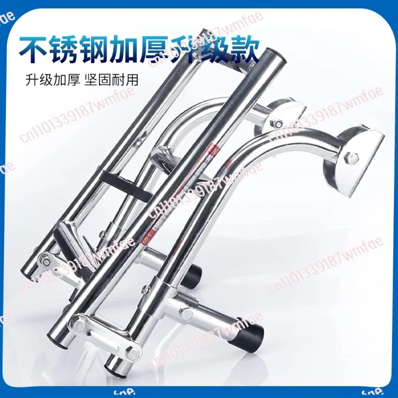 

304 stainless steel speedboat yacht launching deck foldable retractable ladder, ship boarding ladder pedal