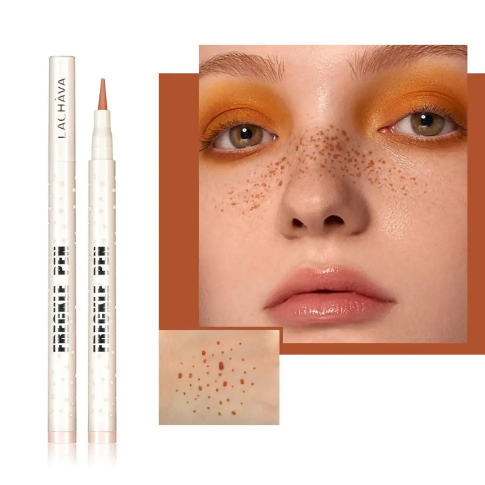 Makeup Supply Soft Freckles Pen Natural Waterproof Painting Freckles Stamp Lifelike Long Lasting Dot Spot Pen Women