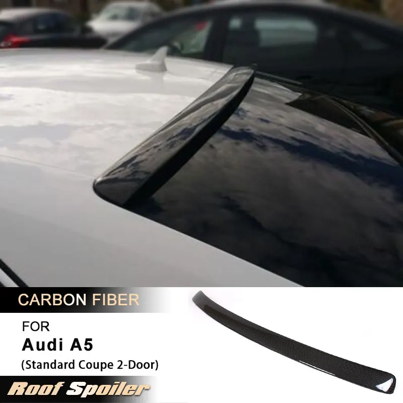

Car Rear Roof Spoiler Wing for Audi A5 Standard Coupe 2-Door 2009-2016 Non S5 Racing Rear Spoiler Boot Wing Lip Carbon Fiber