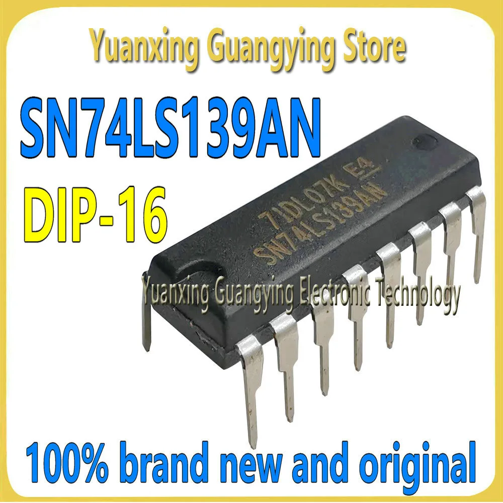 (5 pieces) SN74LS139AN SN74LS139N DIP-16 2-to-4 Line Decoder Chip IC 100% Brand New