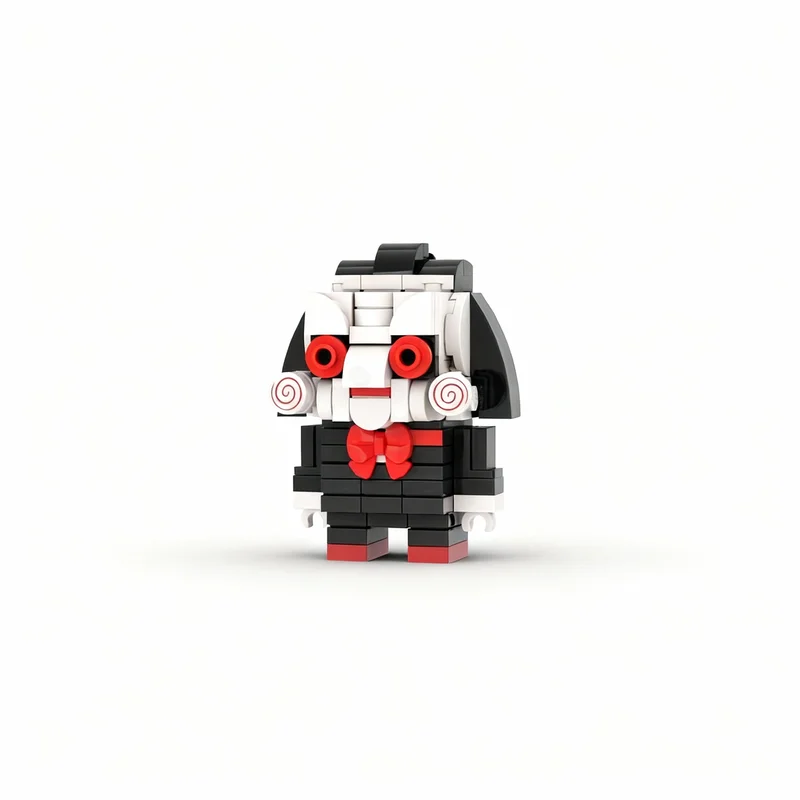 162pcs MOC Billy The Puppet Jigsaw BrickHeadz - Saw Model Toy Building Blocks Construction Christmas Gift Education Birthday 3D