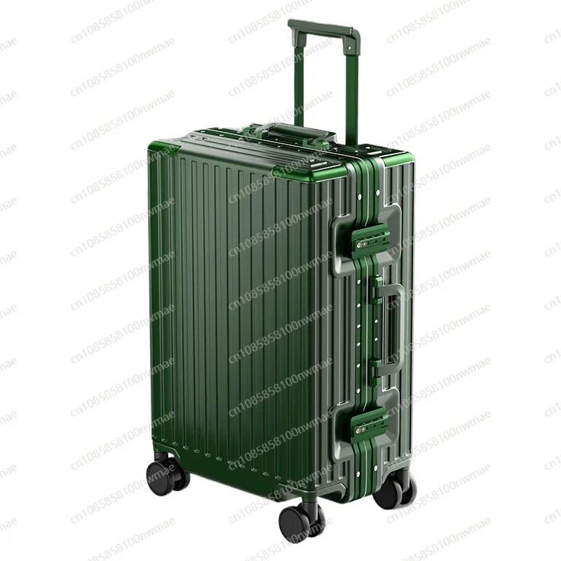 Suitcase Women's Suitcase 28-inch Aluminum Frame Trolley Case Leather Case