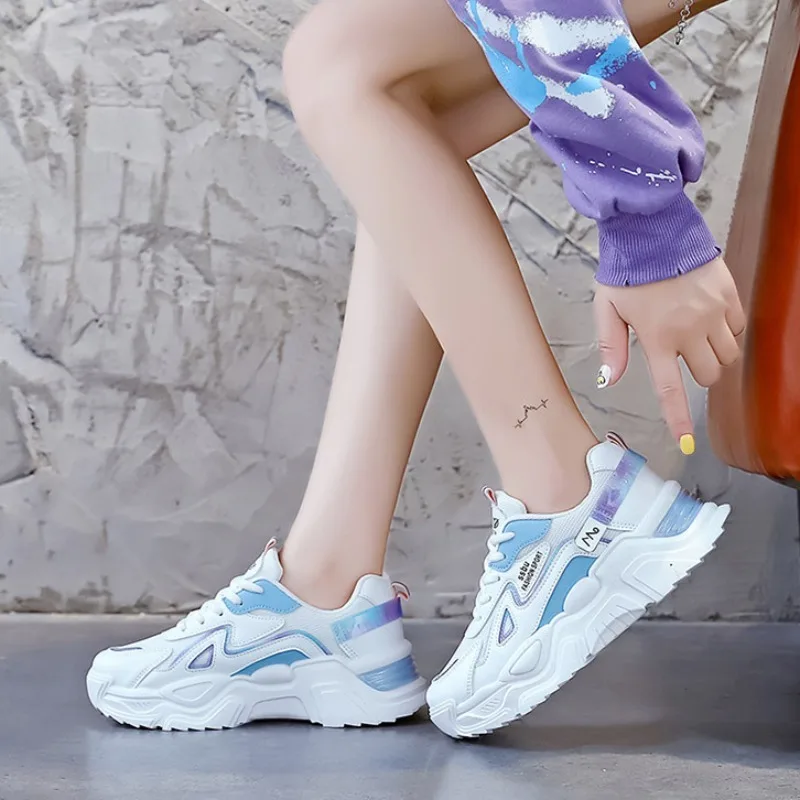 Women Sneakers Fashion Versatile SpringAutumn Casual Shoes Ladies Platform Brand Dad\'s Shoes Breathable Jogging Tennis Trainers