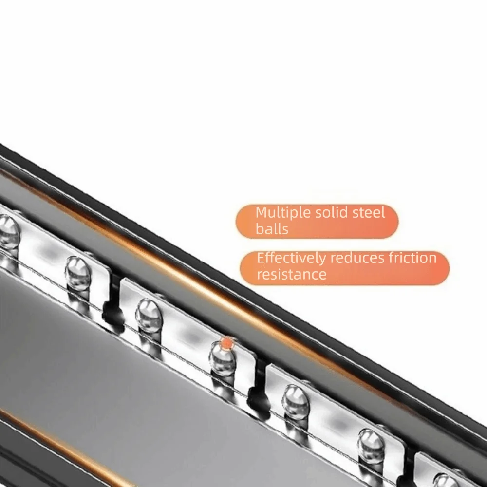 

Carbon Steel Sliding Drawer Rack Large Capacity Adjustable Slide-Out Drawer Storage Box Pull Out Rust-Resistant