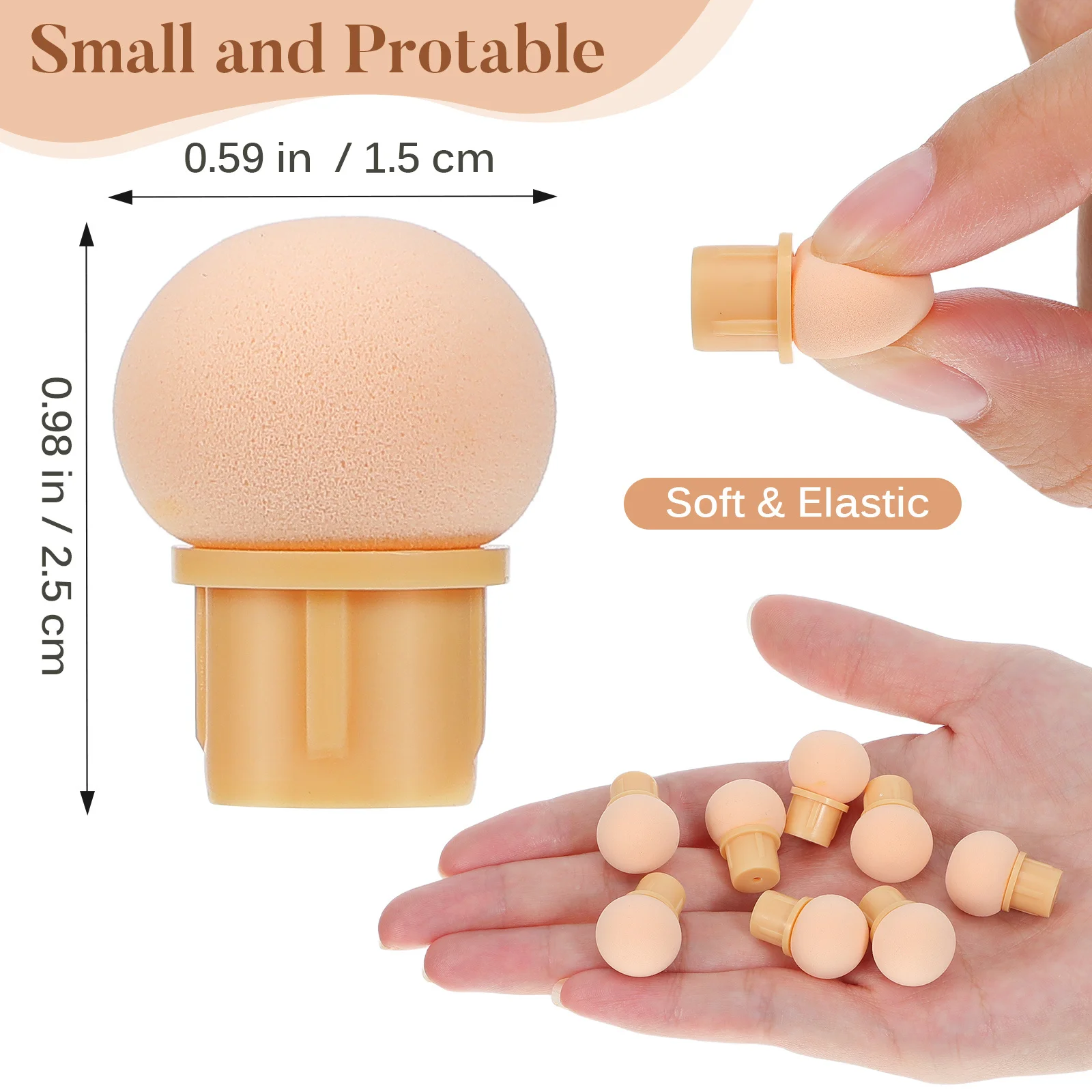 30 szt. Gradientowych Gąbek do Zdobienia Paznokci, Miękkie, Zmywalne, Wymienne do Efektu Ombre, Narzędzia do Manicure DIY, Końcówki Gąbkowe do Zdobienia Paznokci