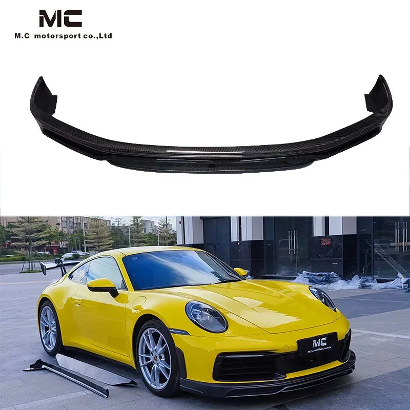 

Auto Exterior Car Bumper T Style Rear Diffuser For Carrera 911 992 Carbon Fiber Front Lip Bumper Spoiler