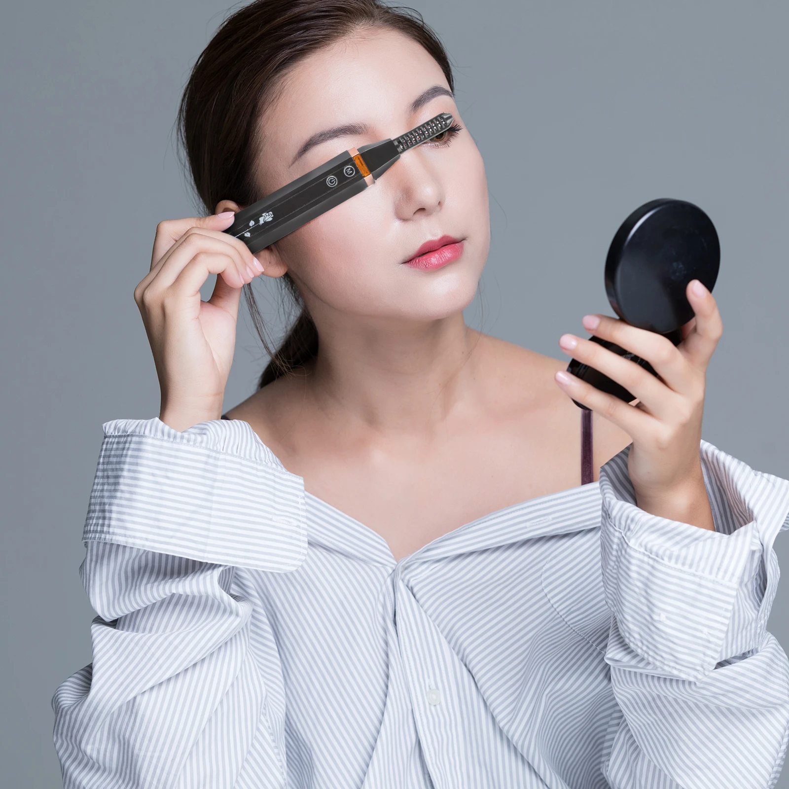 

Electric Eyelash Curler Heated USB Charging Portable Beauty Tool Long Lasting Preheat Safe Eyelashes Skin Friendly