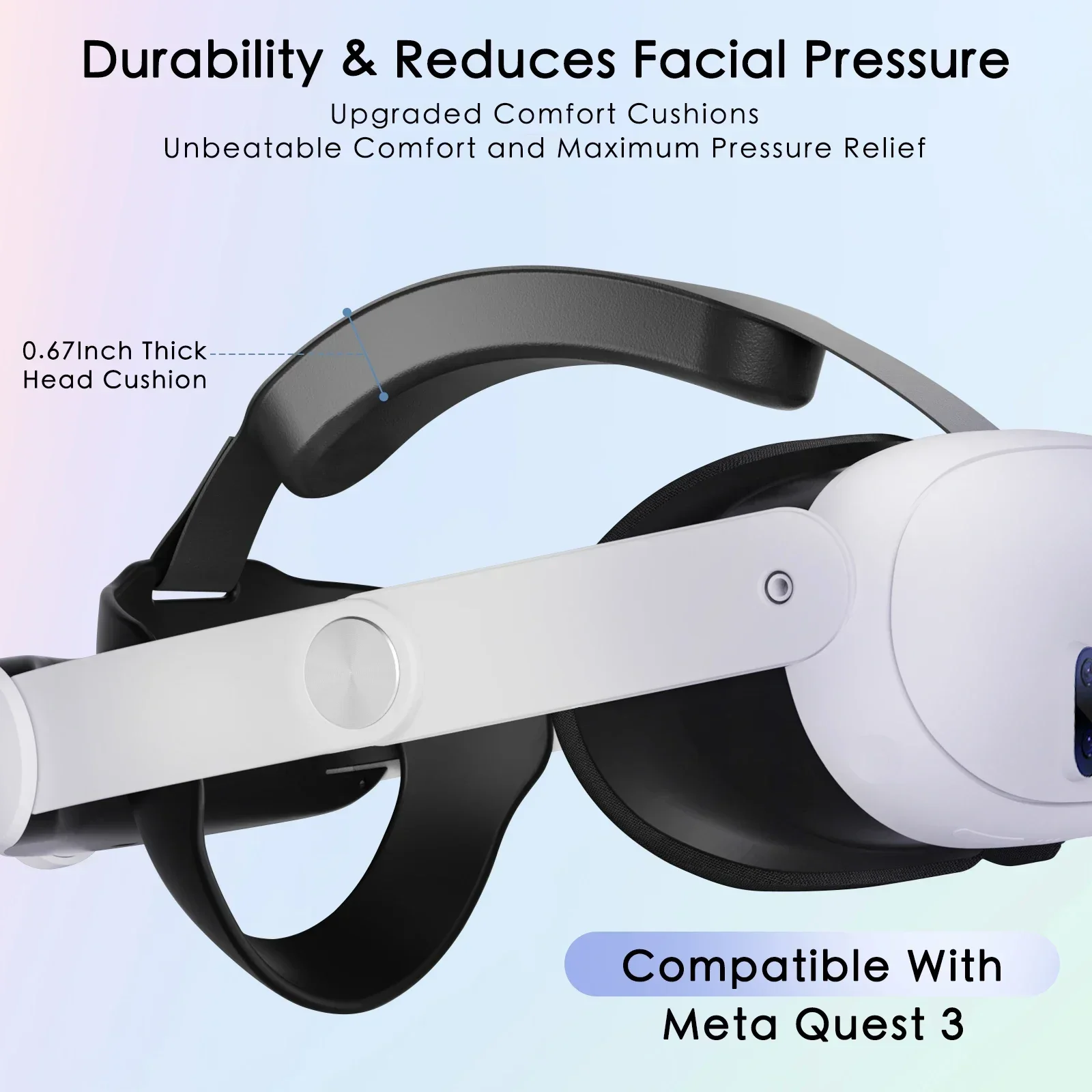 ヘッドストラップ 10000mAh バッテリーメタクエスト 3/クエスト 3S VR