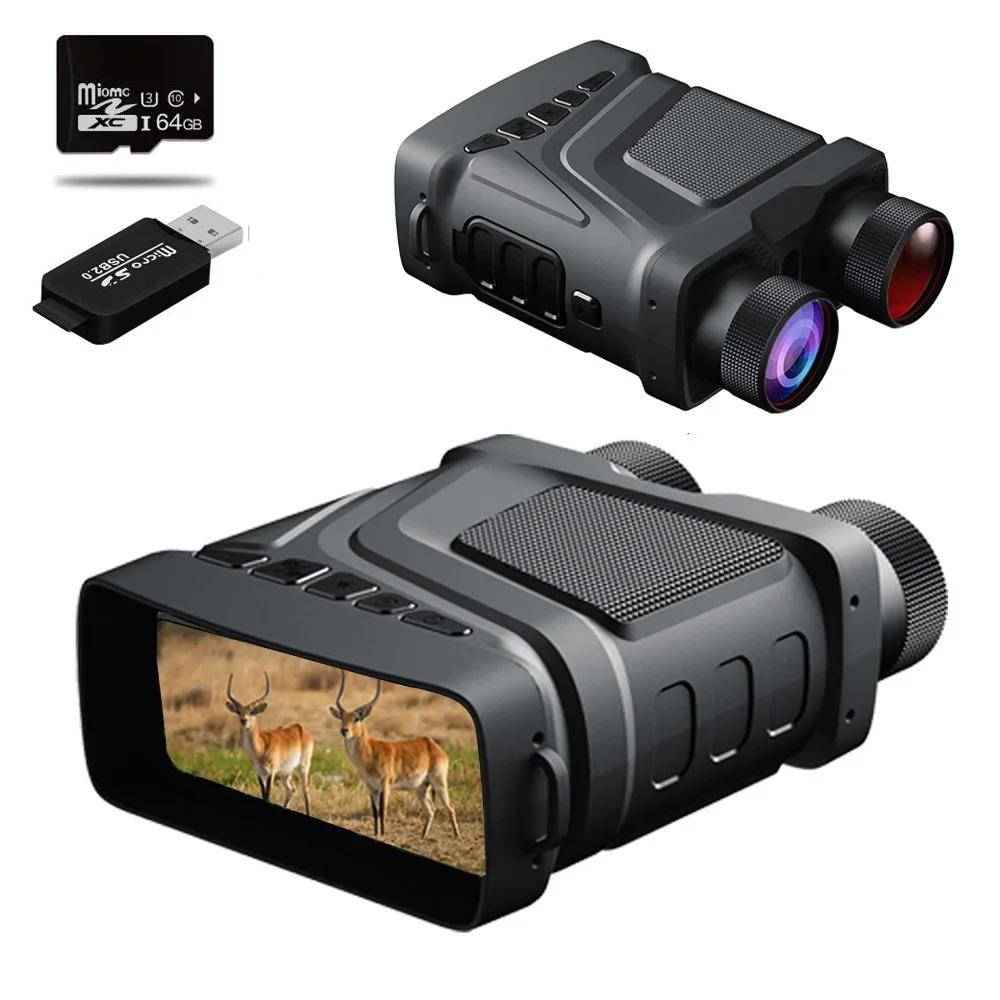 

5X Digital Zoom Binoculars Night Vision Device R6 Rechargeable 6W 850nm Infrared 1080P HD Hunting Telescope Photo Video Record