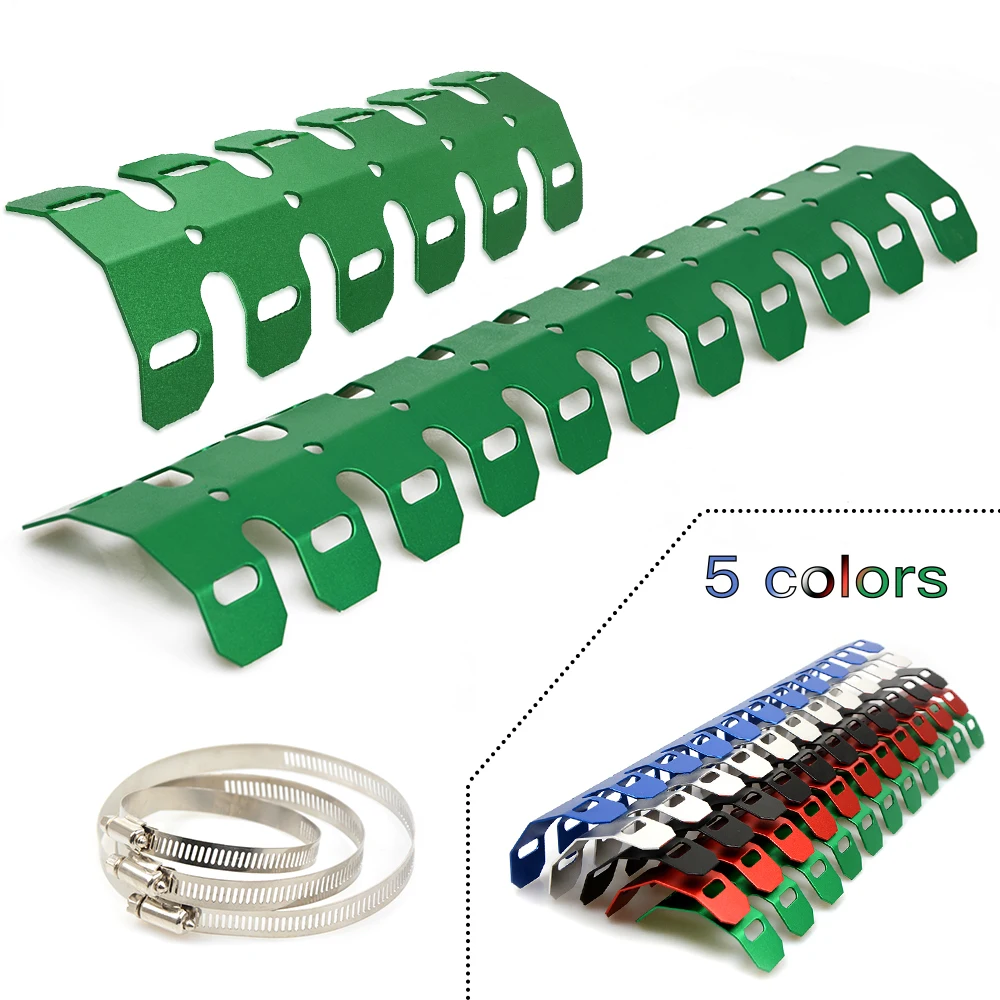 

Motorcycle Motocross Dirt Bike Exhaust Pipe Crash Protector For Kawasaki KX KLX KDX 65 85 100 125 150 250 450 F R S SR D-TRACKER