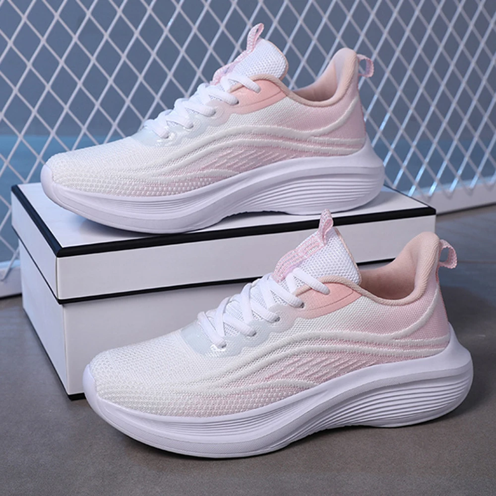 Women's ultra light running shoes shock-absorbing student sports shoes standing long jump shoes outdoor sports training shoes