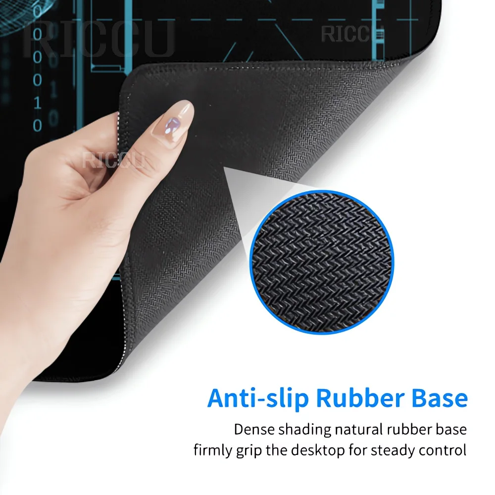 PC peripherals Computer Mousepad Alienware Non-slip Gaming simple Mat Oversized Stitch Keyboard Mouse Pad Laptop Office Carpet