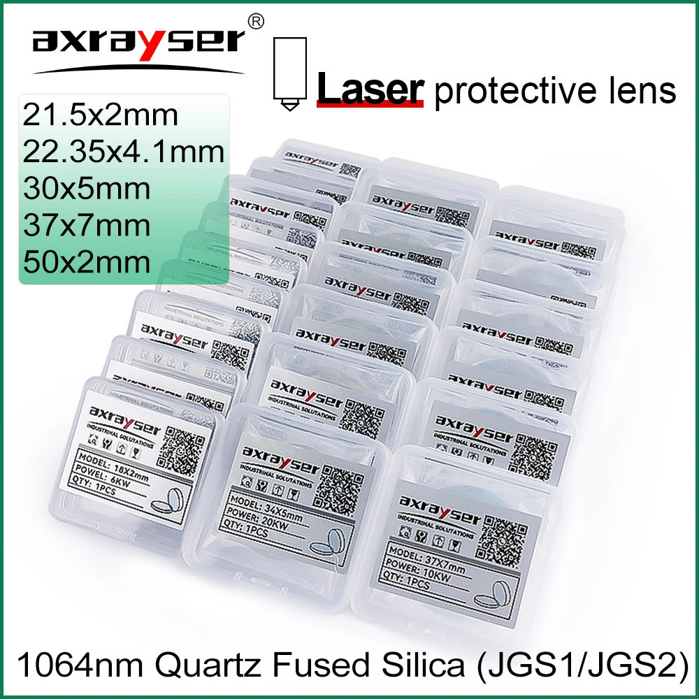 

Protective Windows Lens 30x5 37x7 for Fiber Laser P0795-1201 MiniCutter SolidCutter LightCutter Optical Silica