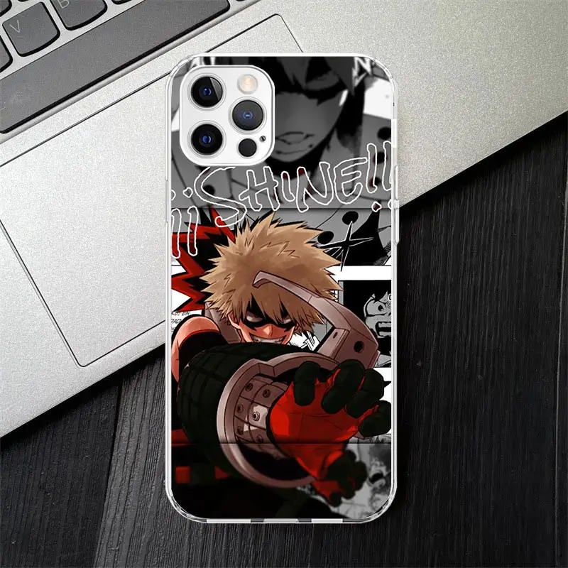 My Hero Bakugou Katsuki Soft Silicone Phone Case For Apple iPhone 11 14 15 16 Pro 12 13 Mini XR X XS Max 7 Plus 8 + Fundas Cover