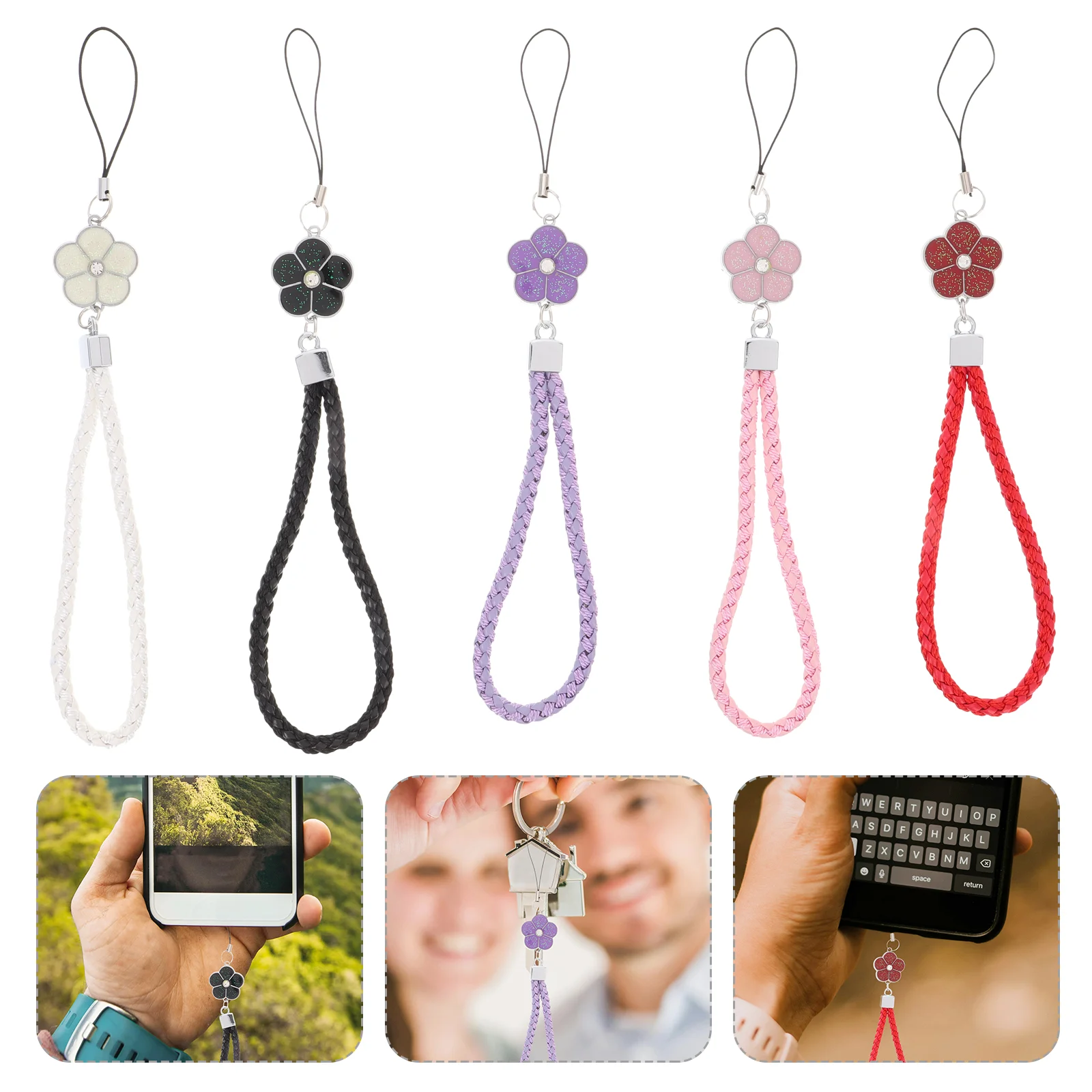 

5 Pcs Key Chain Straps Lanyard -lost Keychain for Hanging Rope