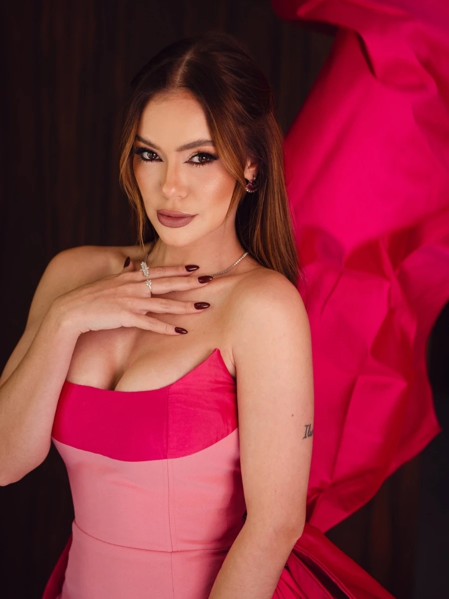 Strapless Pink Fuchsia Contrast EveningGown Big Bow Train FormalDress Women Mermaid Prom Wedding Guest Floor Length ElegantDress