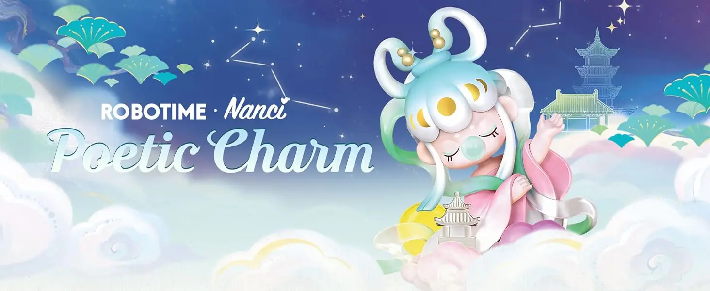 Robotime Nanci Blind Box Action Figures Poetic Charm Surprise Box Collectible Art Toy Creative Gifts for Adults Christmas Birthday Gift for Friends Girls Adults
