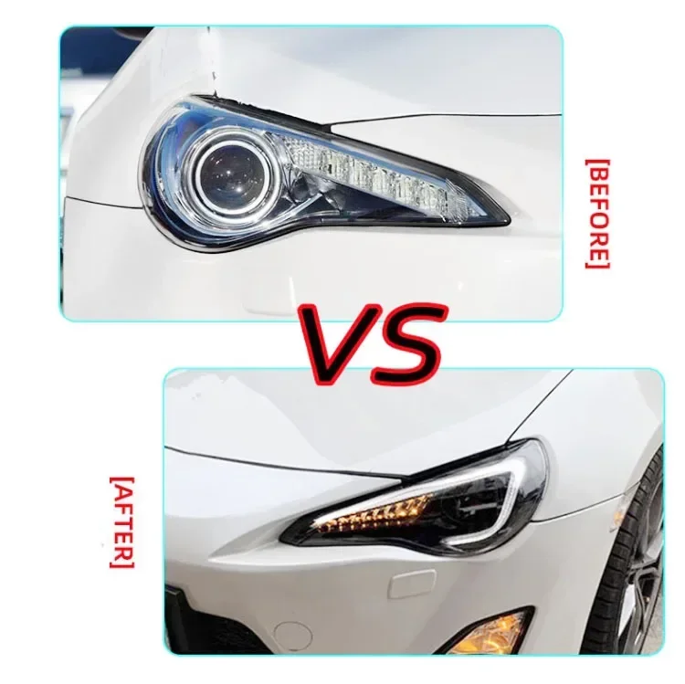 Car Accessories LED Headlights 2012 - 2021 Gt86 Brz Convertible Headlights Plug and Play