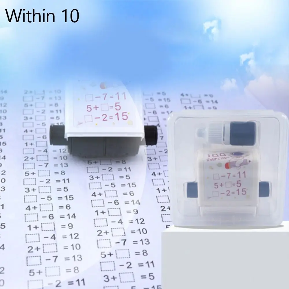 

NEW Digital Mathematics Practice Number Rolling Stamp Roller Stamp Addition And Subtraction Within 100 Math