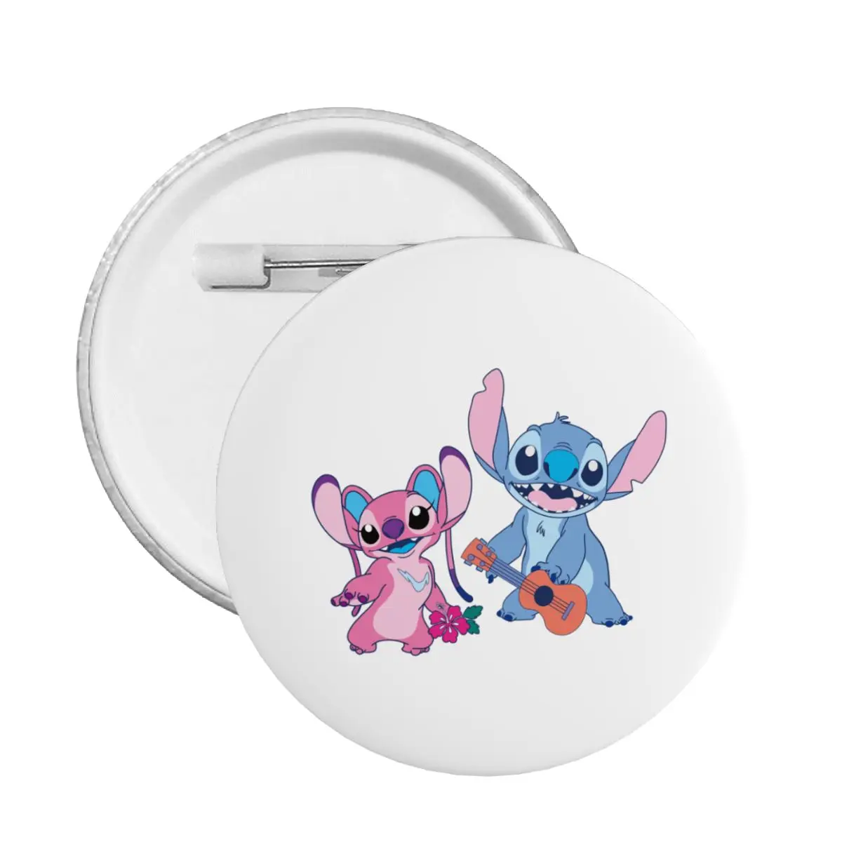 

Stitch TV Cartoon Animation Round Button Pin for Jeans Customizable Pinback Badges Brooches