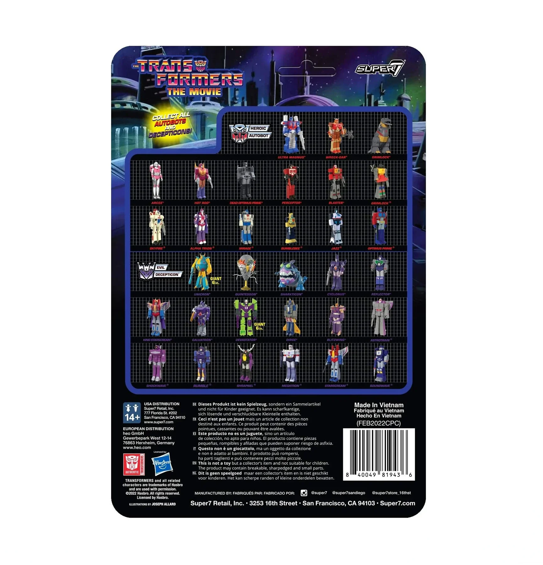 متوفر في المخزون سوبر 7 محولات رد الفعل موجة 6 يونيكرون كوينتيسون شاركتيكون الترا ماغنوس إعصار حطام غار نموذج لجسم اللعب