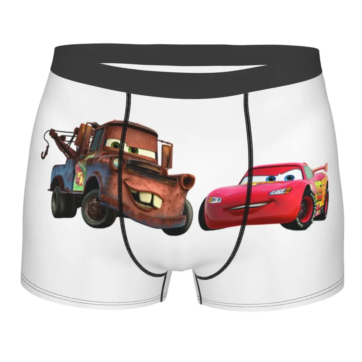 

Мужские трусы-боксеры с 3D-принтом «Молния Маккуин» и «Матер» из мультфильма «Тачки», дышащие, с 3D-принтом