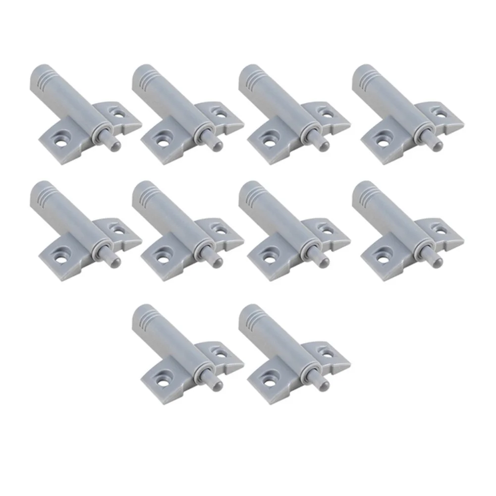 10pcs Damper Buffers Kitchen Cabinet Door Stops Drawer Soft Quiet Close Invisible Door Catch Magnetic Furniture Reduce Noise