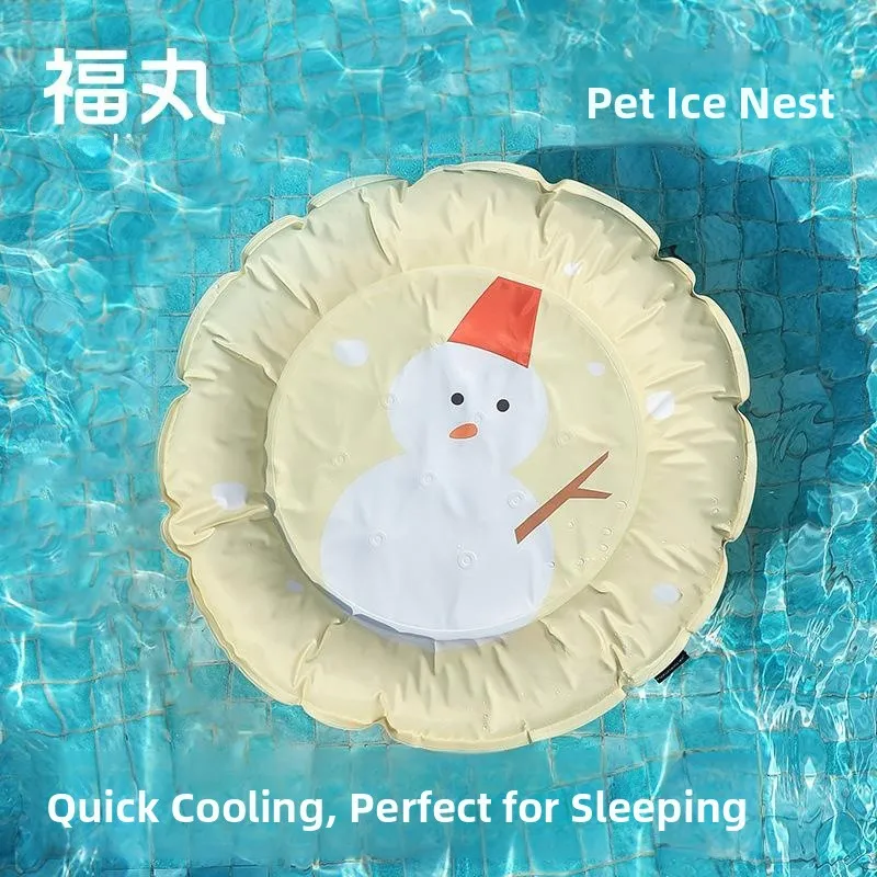 

Summer Cooling Pet Mat Polar Bear Design Dog Bed Arctic Animal Inspired Pet Accessories Mat Comfortable Soft Material