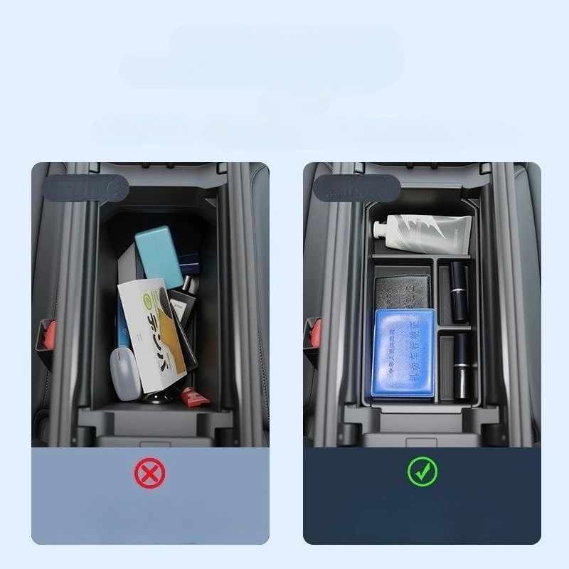 Für JAECOO J7 PHEV 2024-2026 Armlehnen-Aufbewahrungsbox Mittelkonsolen-Organizer Behälter Innenraum-Ordnung Auto-Styling Zubehör – Detail 4
