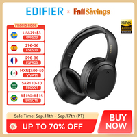 Edifier W820NB Plus Wireless Noise Cancelling Headphones 43dB ANC Hi-Res LDAC Codec 49hrs Playtime Over-Ear Bluetooth Headset