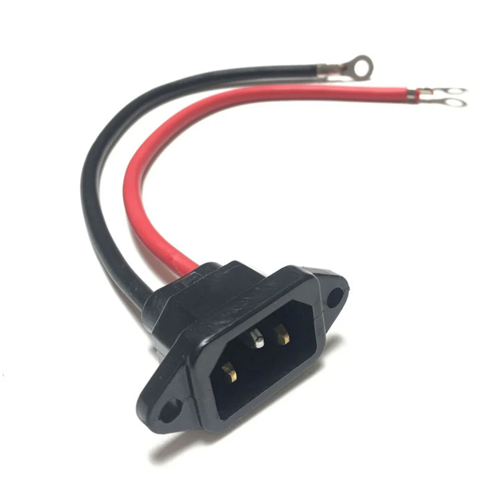 Impermeabile nero 10A 250V IEC320 C13 C14 bicicletta elettrica connettore presa cablata per auto ricarica batteria presa di corrente alternata