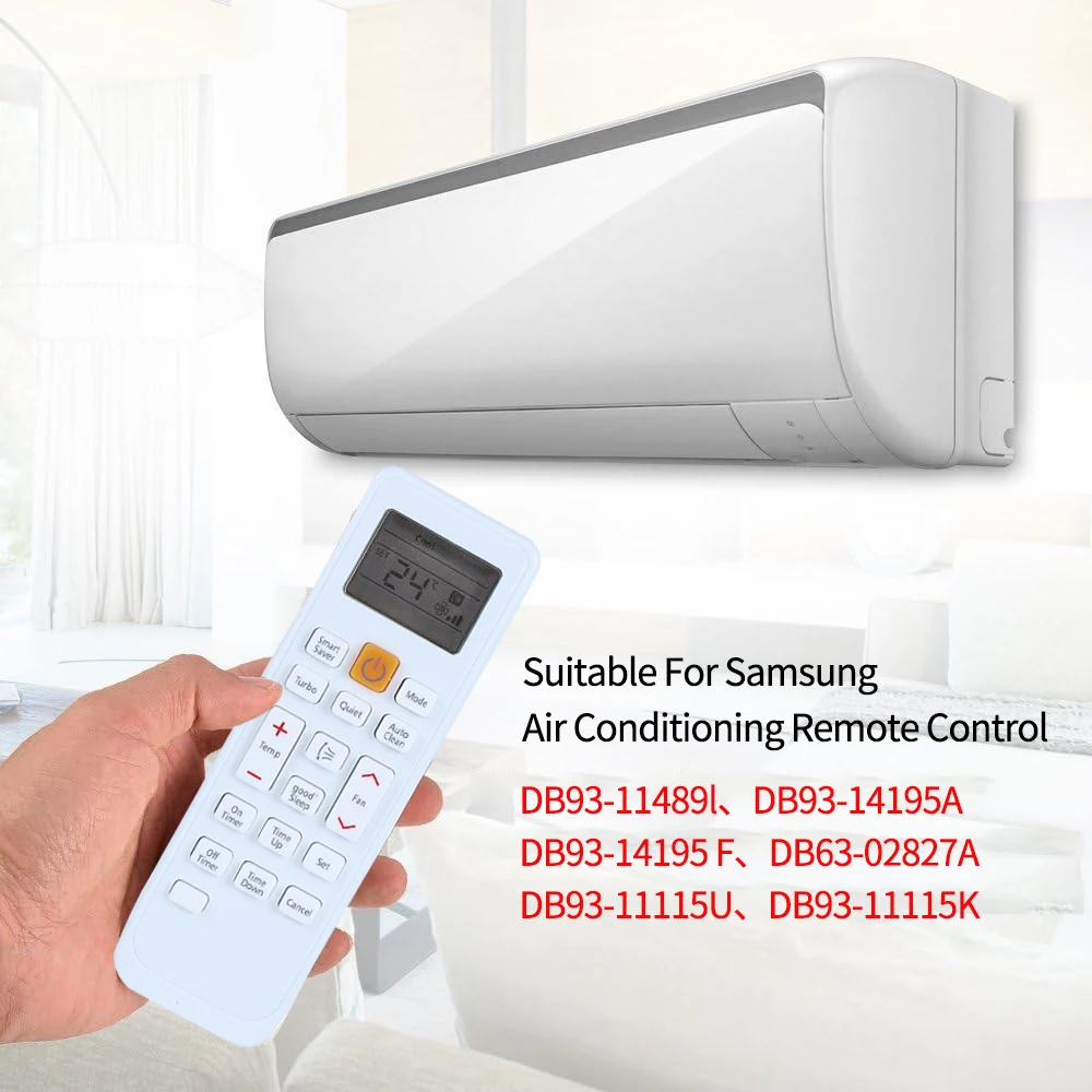 Air Conditioner Remote DB93-11115K Suitable For Samsung DB93-11489l DB93-14195A DB93-14195F DB63-02827A DB93-11115U DB93-11115k