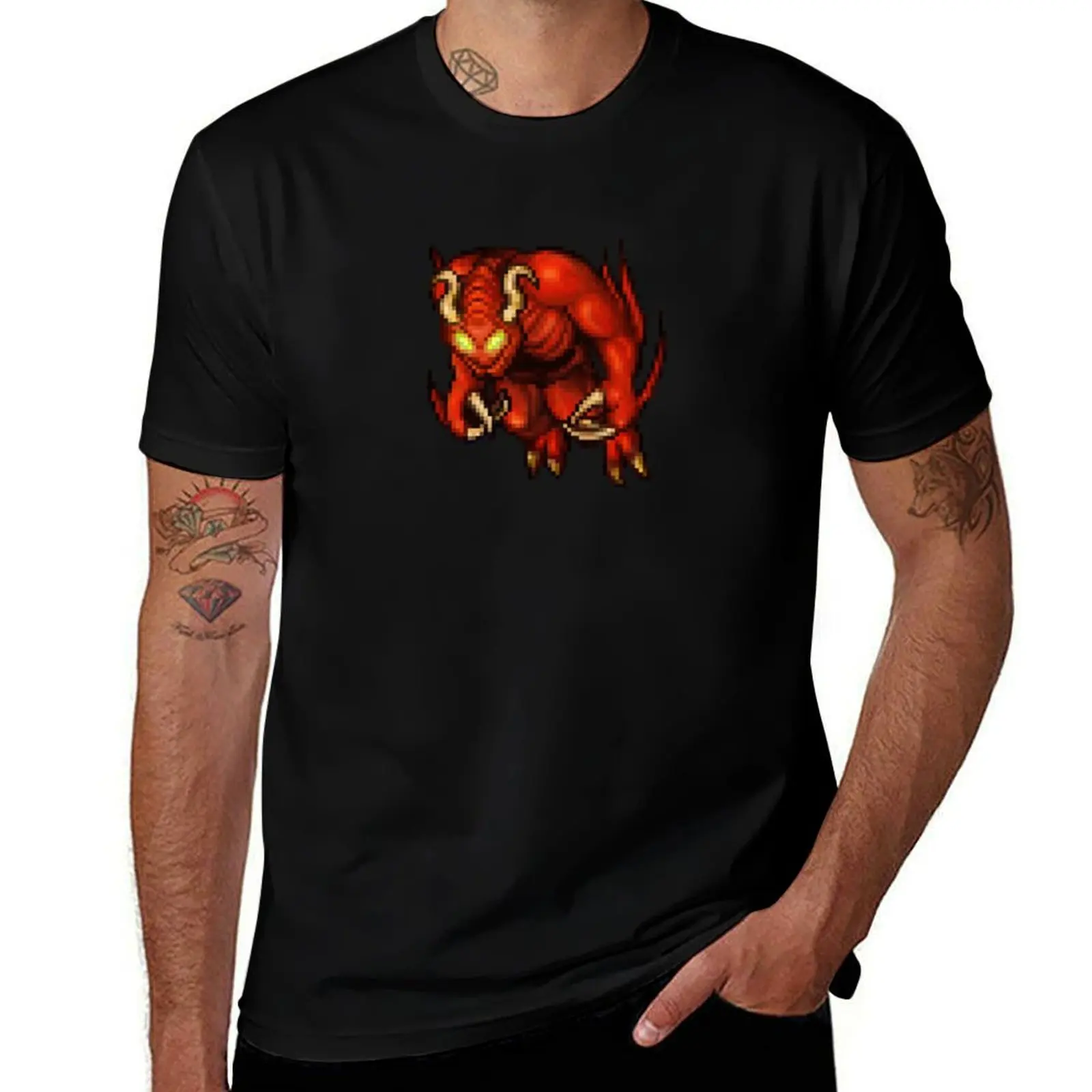 Tibia MMORPG Demon T-Shirt Trendy Casual Short Sleeve Shirt