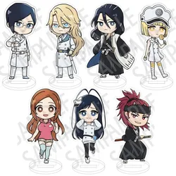 BLEACH Anime New Style Figure Mini Stand Acrylic Character Kuchiki Rukia Inoue Orihime Kurosaki Ichigo Model Fans Collection Toy