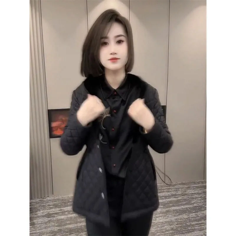 

2025 Autumn New National Style Fashion Embroidered New Chinese Style Butterfly Top Women's Long Sleeve Lapel Loose Shirt