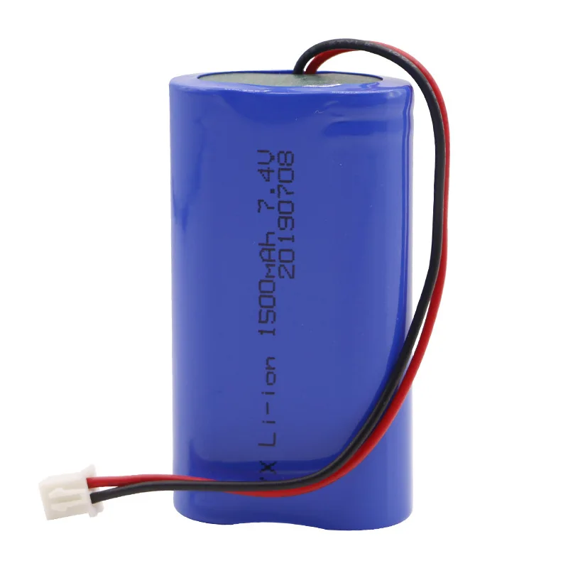 Akumulator litowy 7.4V 18650 2600/3200mAh ładowalny akumulator, sprzęt monitorujący, płyta ochronna + wtyczka XH2.54-2P