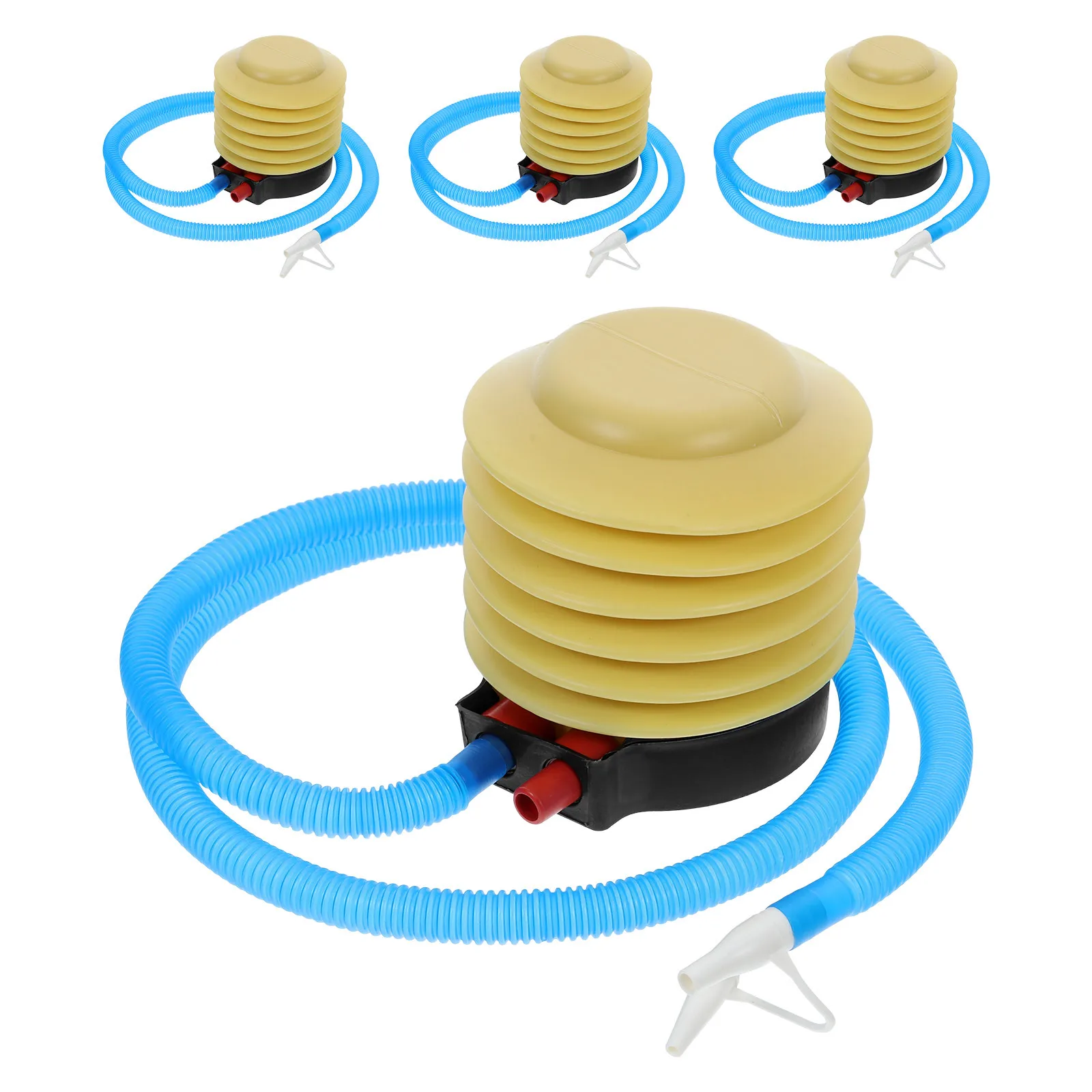 

4pcs Foot For Inflatable Pool Air Mattress Ball Balloon Portable Hand-Free Air Pump Tool, Durable Inflatables Pump For