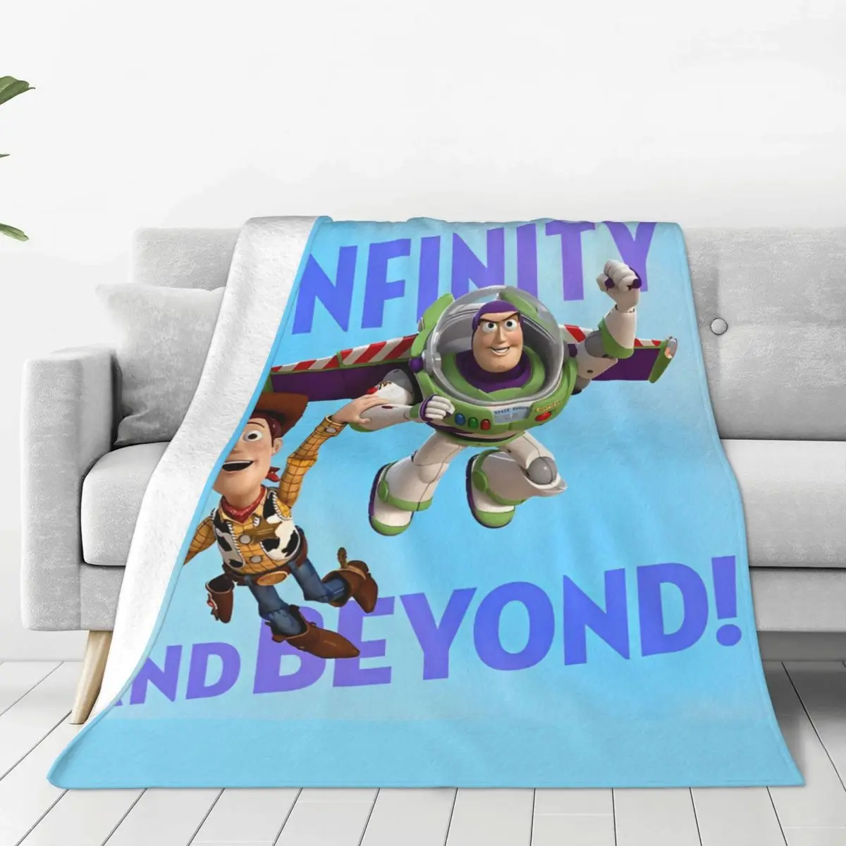 Toy Story-Couverture Buzz Woody Jesds, Jeté de lit en glouton pour pique-nique, plaids de literie pour canapé, chaise, design super doux, couvre-lit de qualité, cadeau
