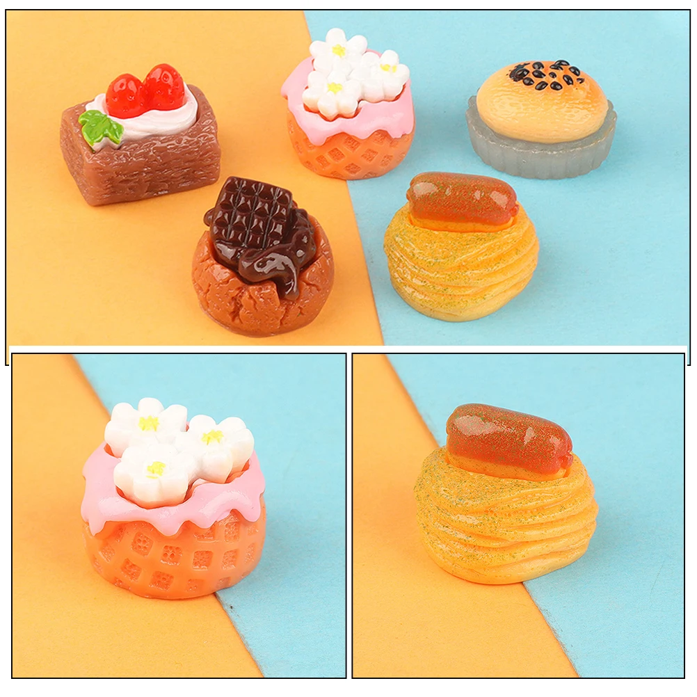 미니 케이크 음식 놀이 디저트 모델 소형 장난감 소품 미니어처 더미 인형 집 베이커리 장식