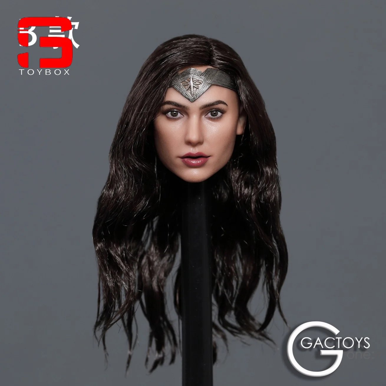 In Stock GACTOYS GC037 1/6 Wonder Girl Head Sculpt Gal Gadot Planted Hair Head Carving Fit 12\'\' Female Action Figure Body