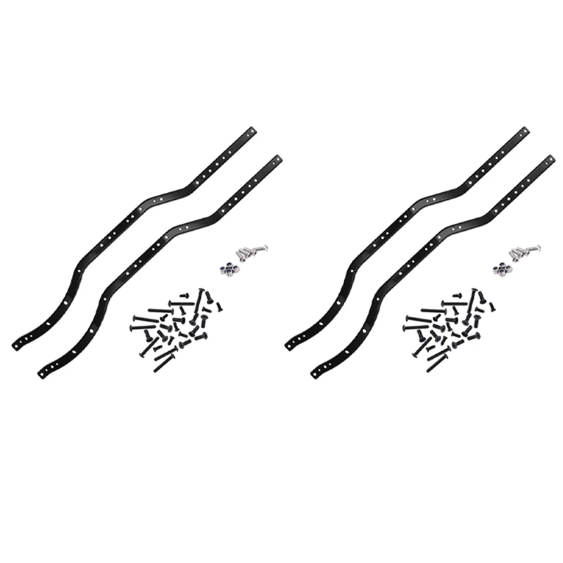 

4 шт./компл. стальные направляющие рамы шасси для AXIAL SCX10 90027 SCX10 II 90046 90047 RC автомобиль гусеничный грузовик модель автомобиля