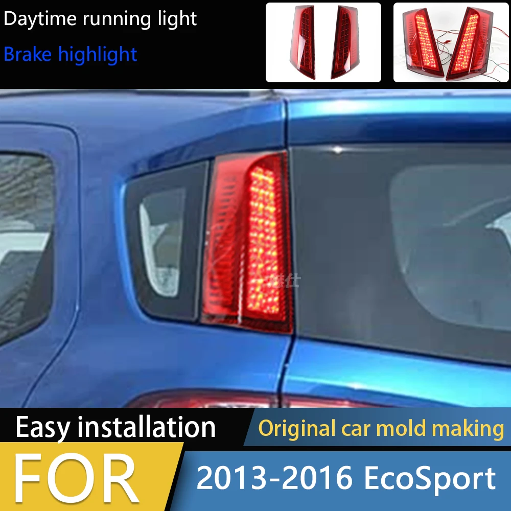 LED Rear Trunk Pillar Tail Light For Ford Ecosport 2013 2014 2015 2016 2017 2018 2019 2020 2021 2022 Driving Brake Lamp