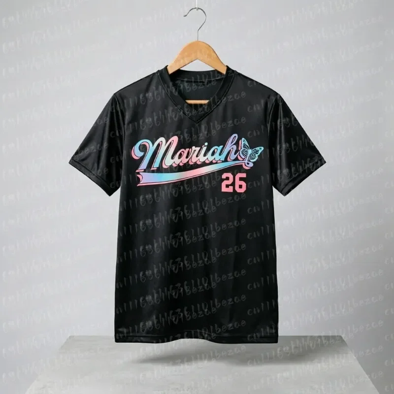 2026 Mariah Carey Pride Football-Trikot Kurzarm Sommer 3D-gedrucktes Muster T-Shirt Lässiges Atmungsaktives Trikot Familien-Outfit – Detail 4