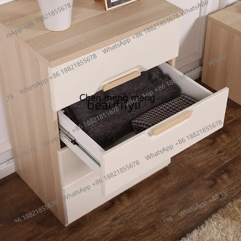 cc182R11 Einfache, moderne Aufbewahrungskommode im nordischen Stil, Möbel mit vier Eimern, Kommode, Schlafzimmer, Wohnzimmer, Spind f